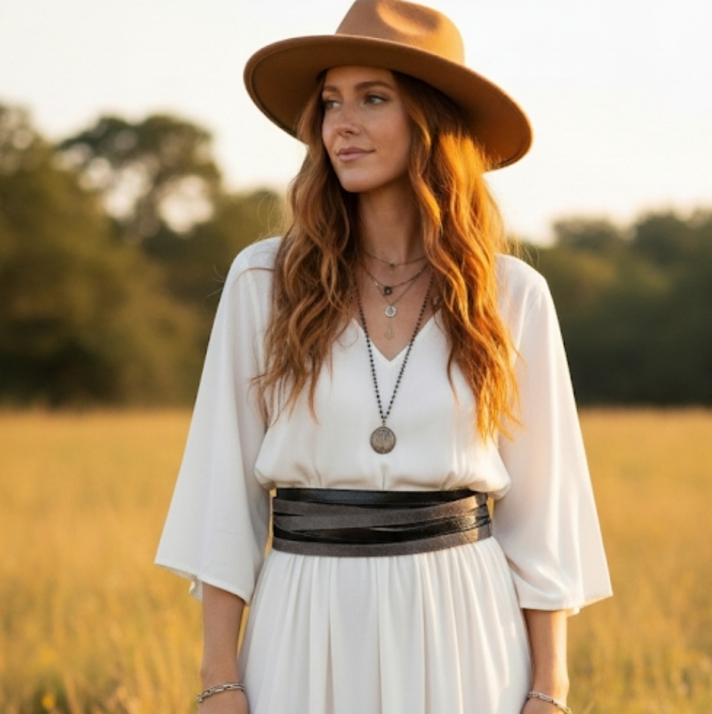 MARC Cain leather triple strap belt